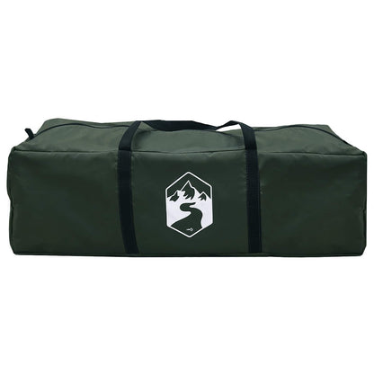Cabin Tent with Roof Army green 6-Person Polyester and Steel