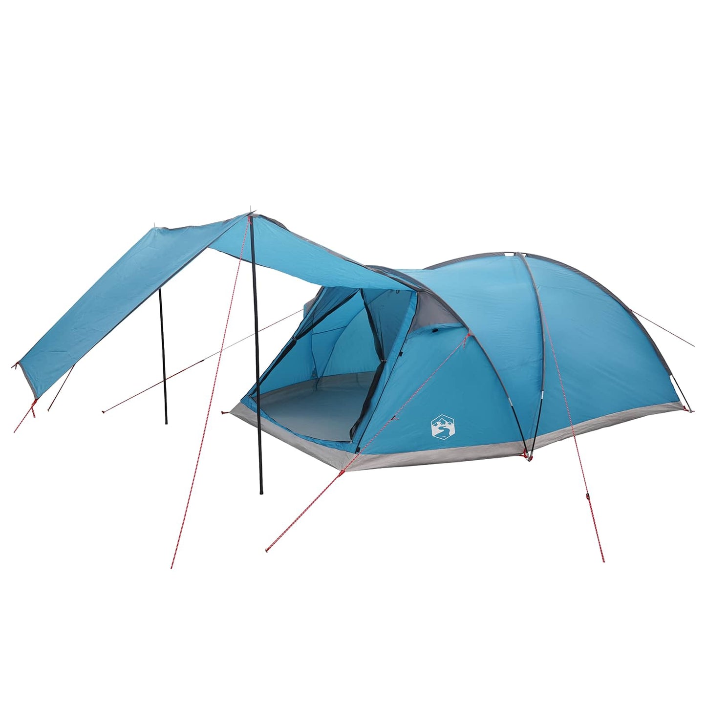 Cabin Tent with Roof Blue 8-Person Polyester and Steel