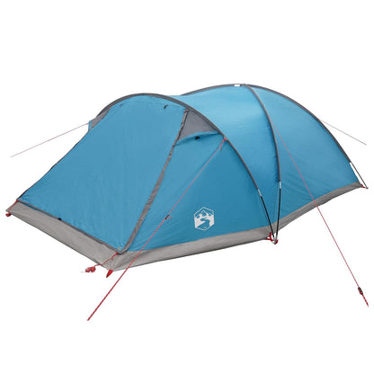 Cabin Tent with Roof Blue 8-Person Polyester and Steel