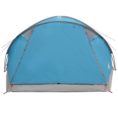 Cabin Tent with Roof Blue 8-Person Polyester and Steel
