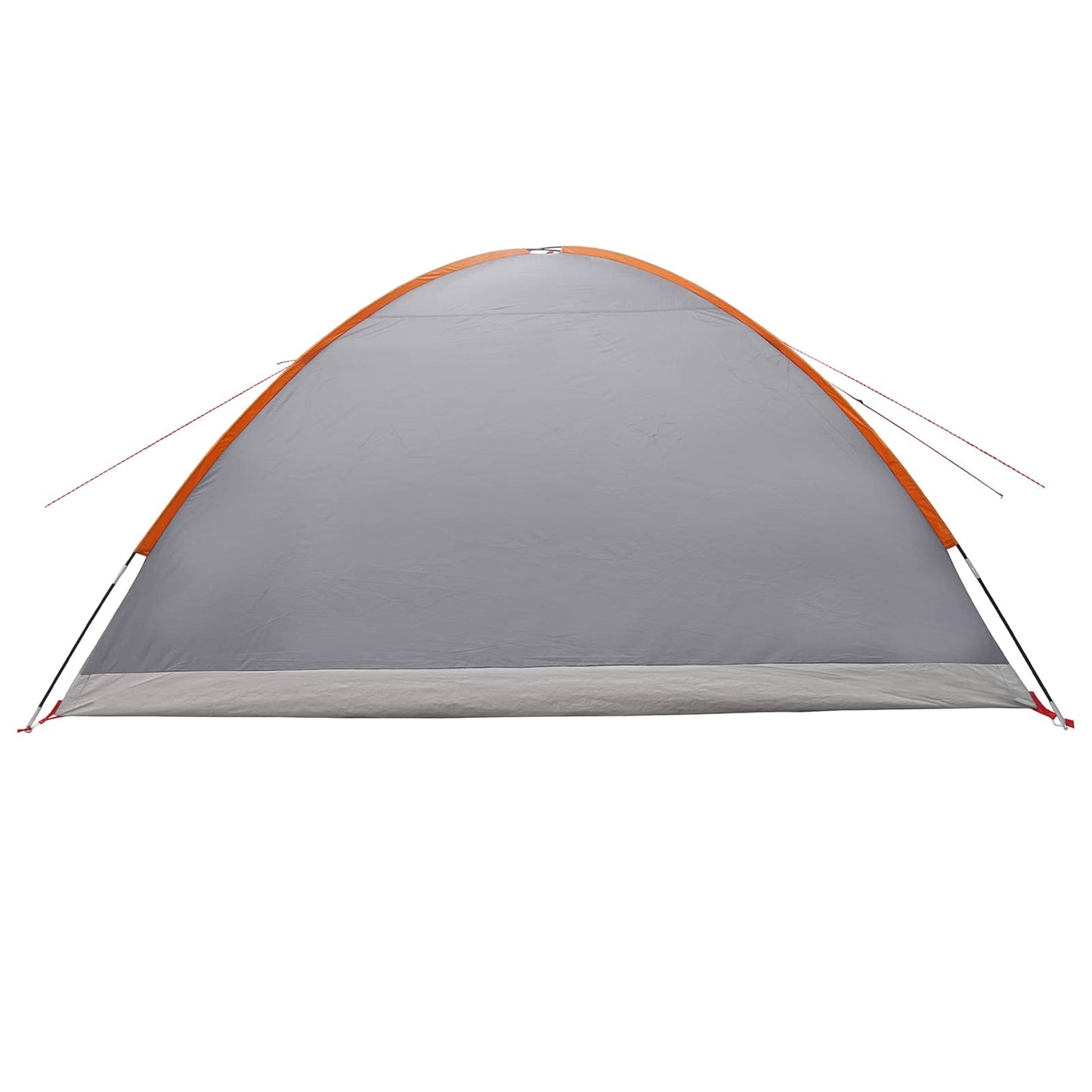 Cabin Tent Grey and Orange 8-Person Polyester and Steel