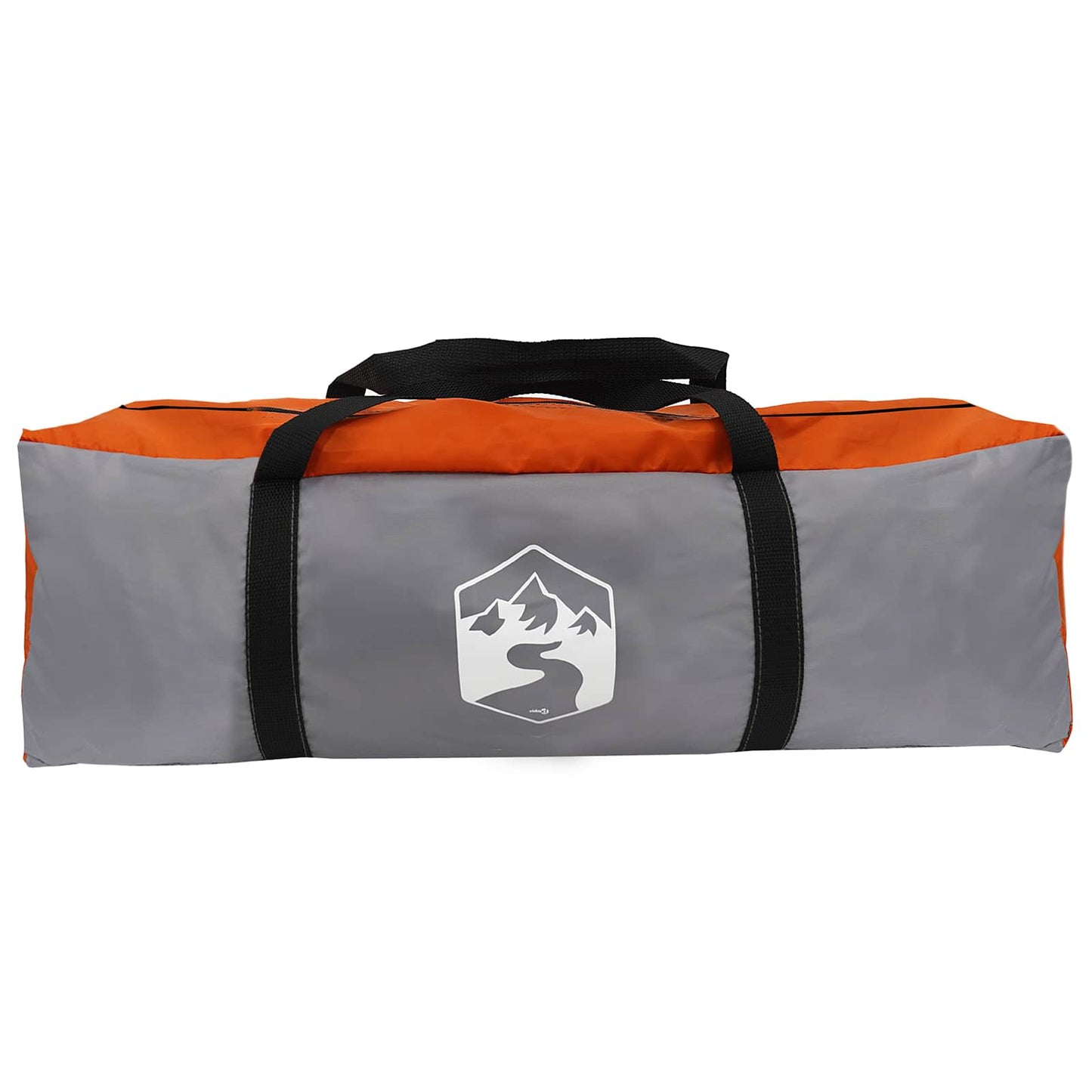Camping Tarp Water-resistant Grey and Orange 550 x 400 x 230 cm