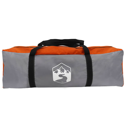Camping Tarp Water-resistant Grey and Orange 550 x 400 x 230 cm