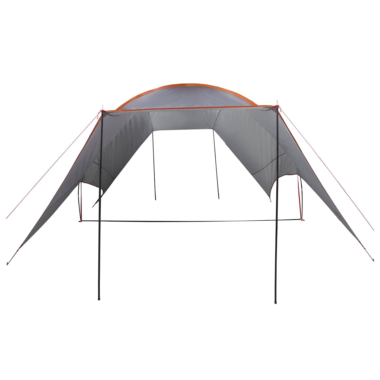 Camping Tarp Water-resistant Grey and Orange 550 x 400 x 230 cm