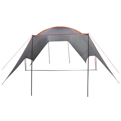 Camping Tarp Water-resistant Grey and Orange 550 x 400 x 230 cm