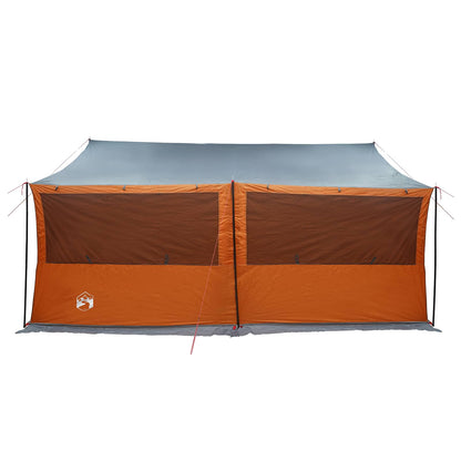 Family Tent with Roof Grey and Orange 450 x 400 x 265 cm