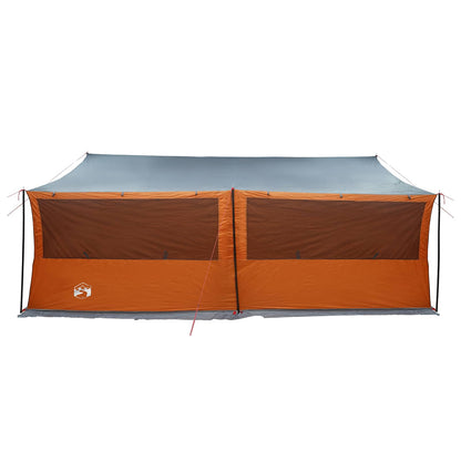 Family Tent with Roof Grey and Orange 600 x 400 x 268 cm