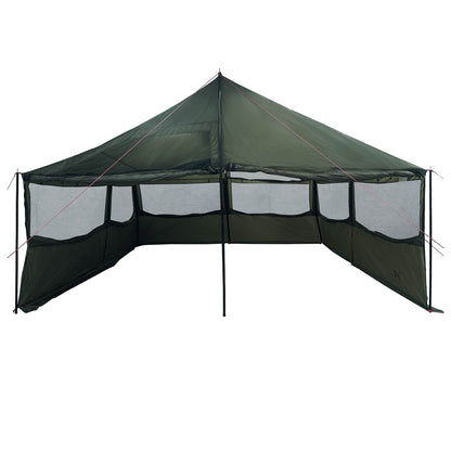 Family Tent Army green 600 x 400 x 268 cm Polyester and Steel