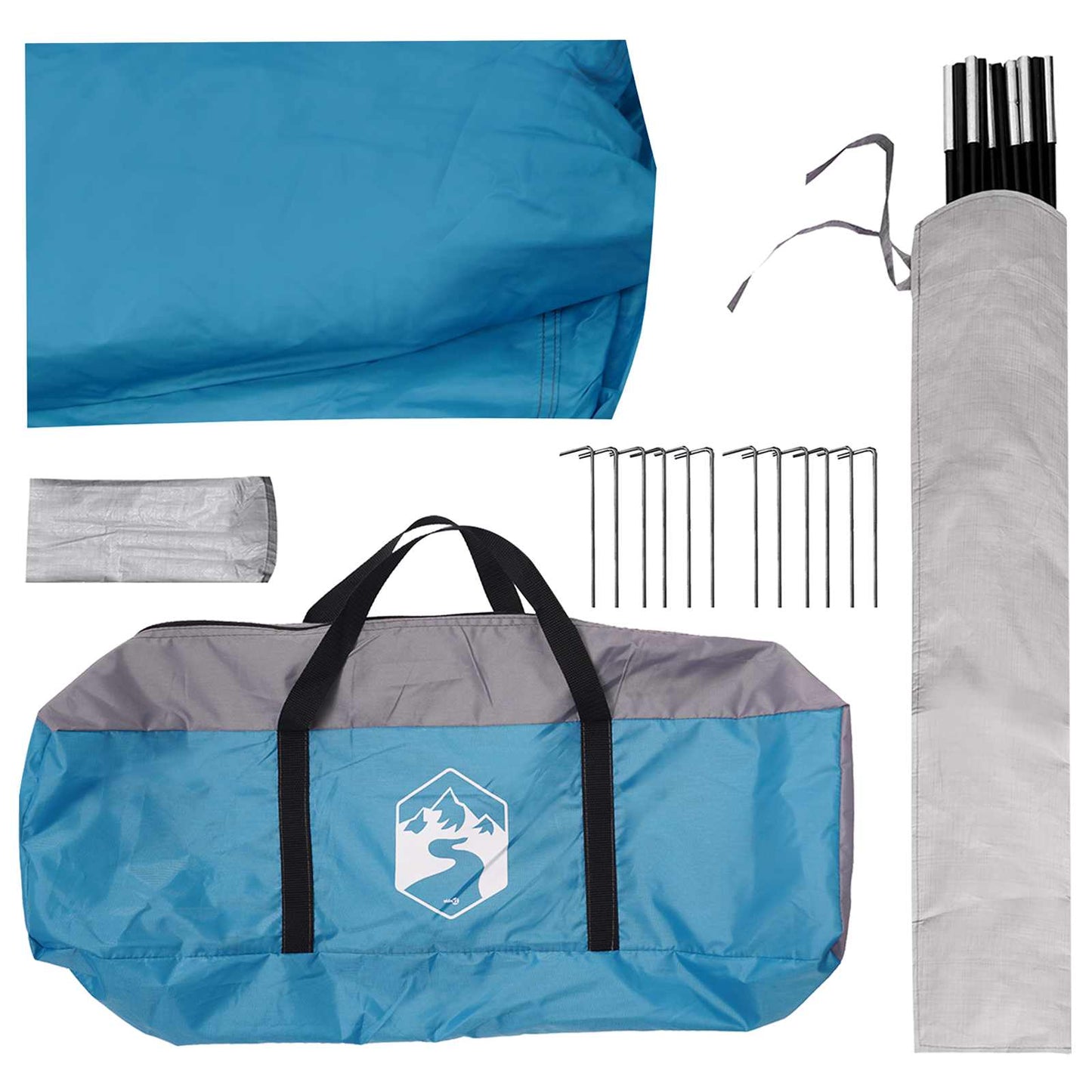Party Tent Blue 500 x 500 x 350 cm Polyester and Steel