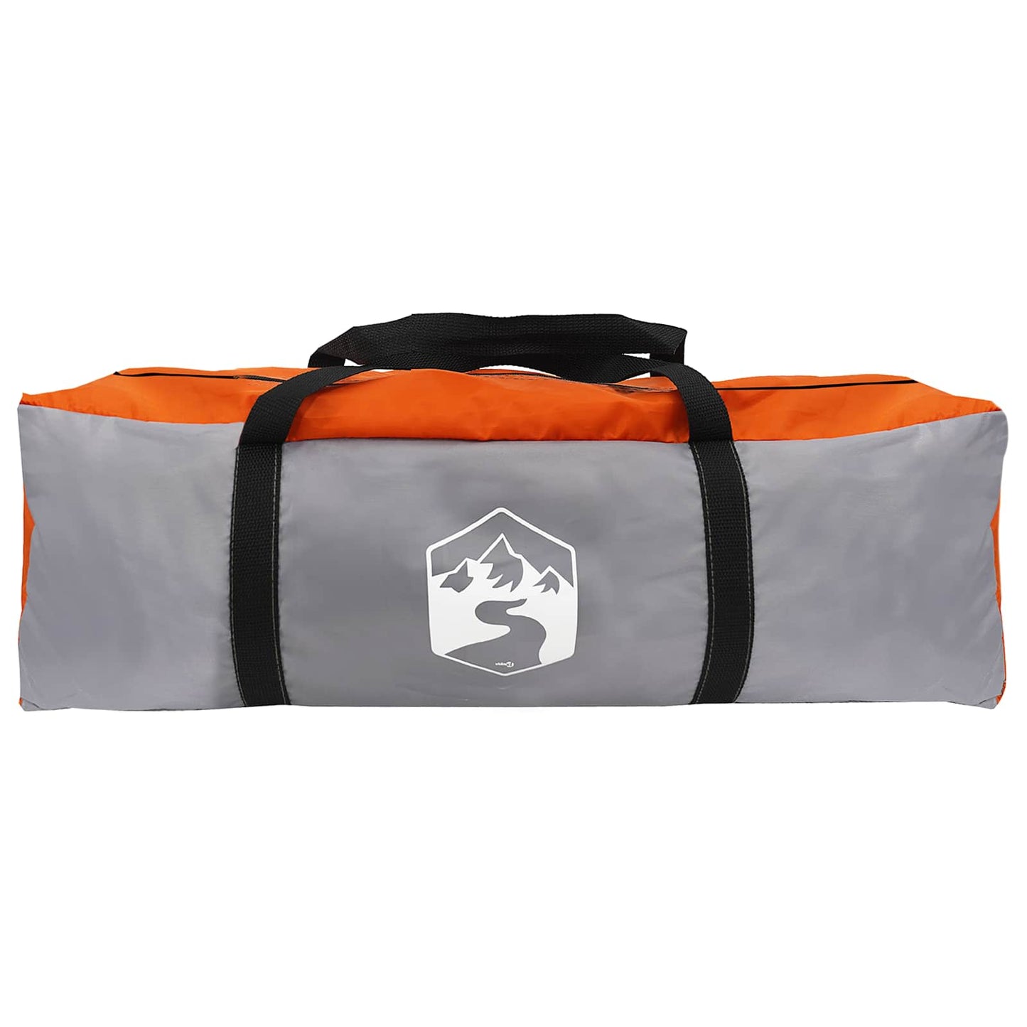 Party Tent with Roof Grey and Orange 500 x 500 x 350 cm