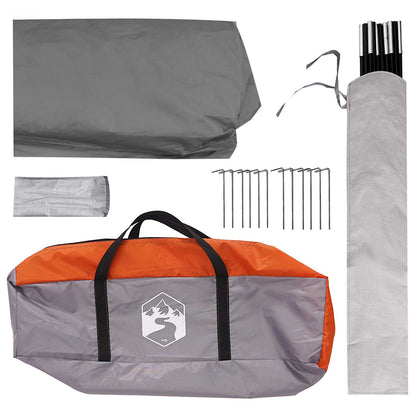 Party Tent with Roof Grey and Orange 500 x 500 x 350 cm