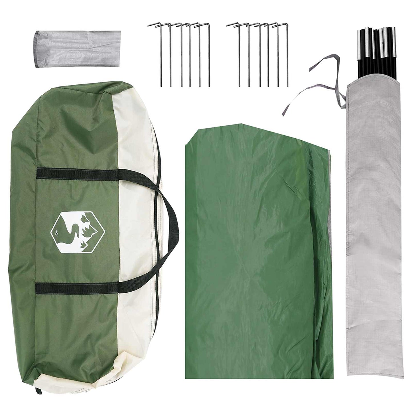 Party Tent Green 600 x 600 x 400 cm Polyester and Steel