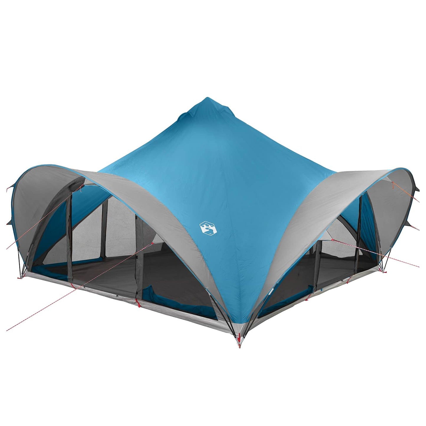 Tipi Tent with Roof Blue 18-Person Polyester and Steel