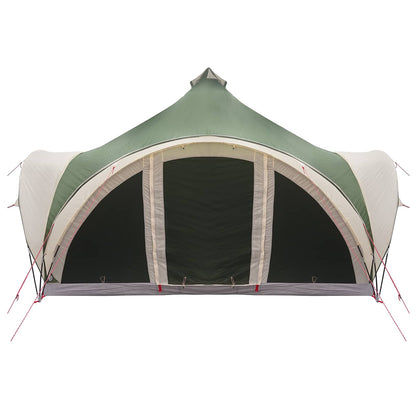 Tipi Tent with Roof Green 6-Person Polyester and Steel