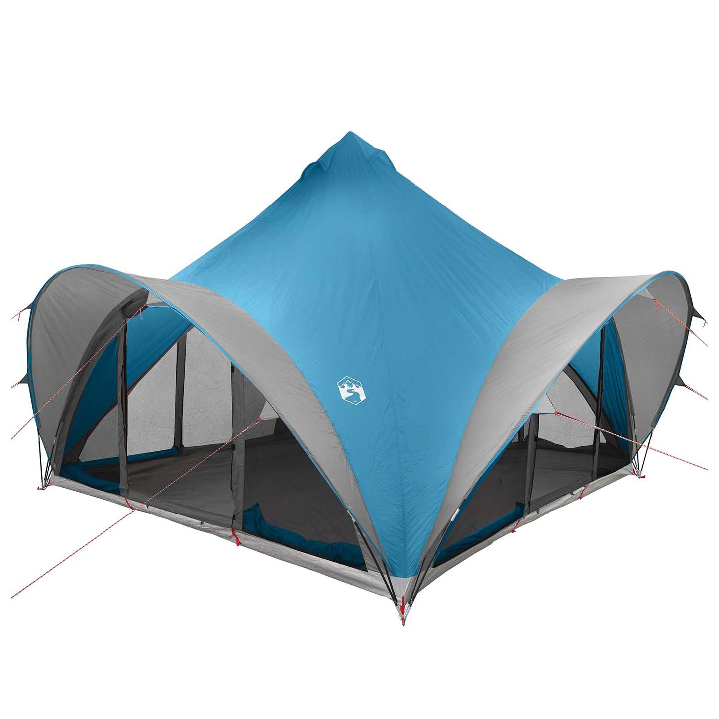 Tipi Tent with Roof Blue 6-Person Polyester and Steel