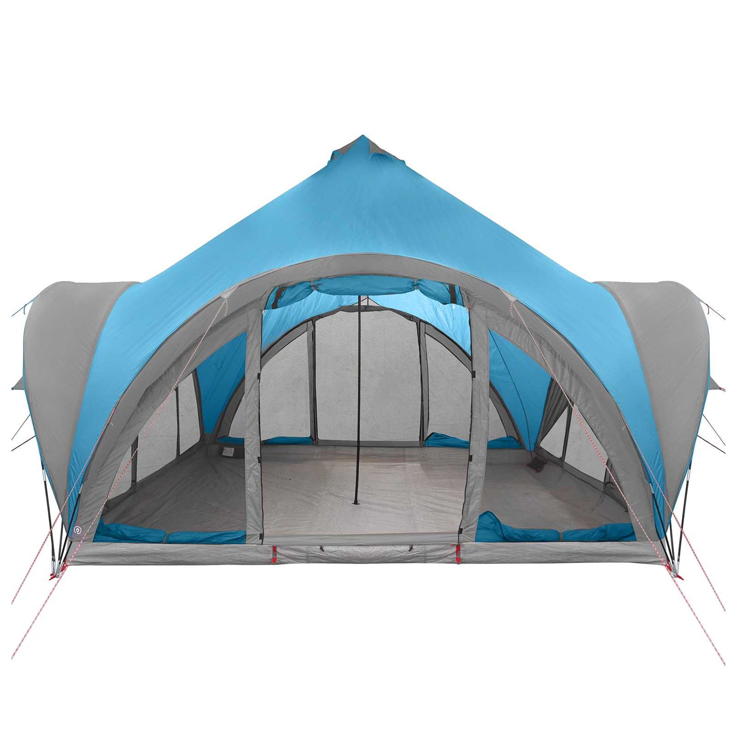 Tipi Tent with Roof Blue 6-Person Polyester and Steel
