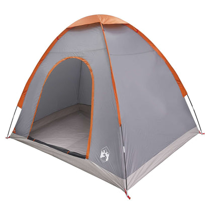 Camping Tent with Roof Grey and Orange 190 x 140 x 105 cm