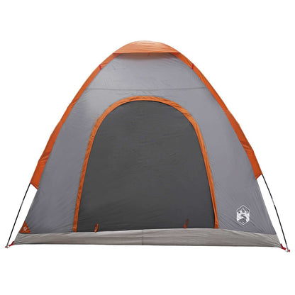 Camping Tent with Roof Grey and Orange 190 x 140 x 105 cm