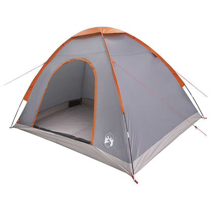 Camping Tent with Roof Grey and Orange 275 x 215 x 125 cm