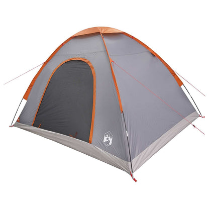 Camping Tent with Roof Grey and Orange 275 x 215 x 125 cm
