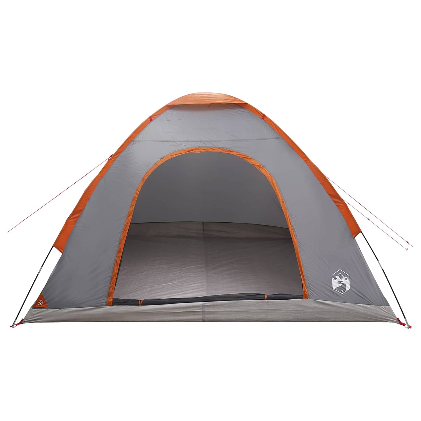 Camping Tent with Roof Grey and Orange 275 x 215 x 125 cm