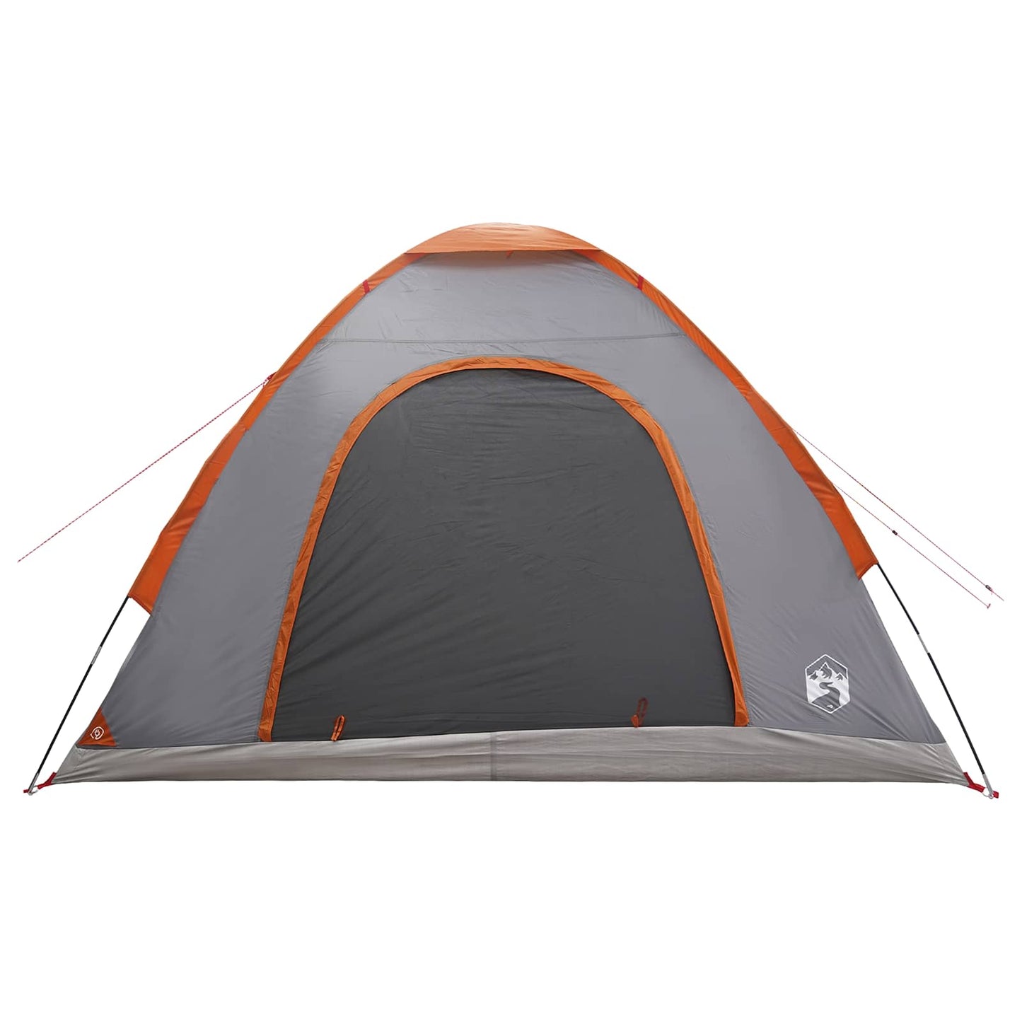 Camping Tent with Roof Grey and Orange 275 x 215 x 125 cm