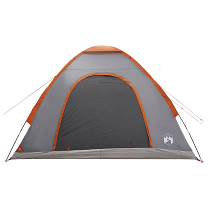 Camping Tent with Roof Grey and Orange 275 x 215 x 125 cm