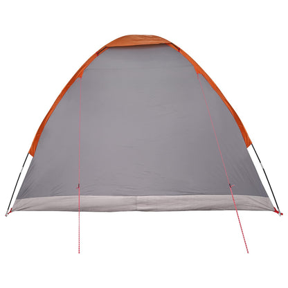 Camping Tent with Roof Grey and Orange 275 x 215 x 125 cm