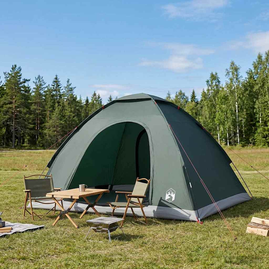 Camping Tent with Roof Army Green 275 x 215 x 125 cm
