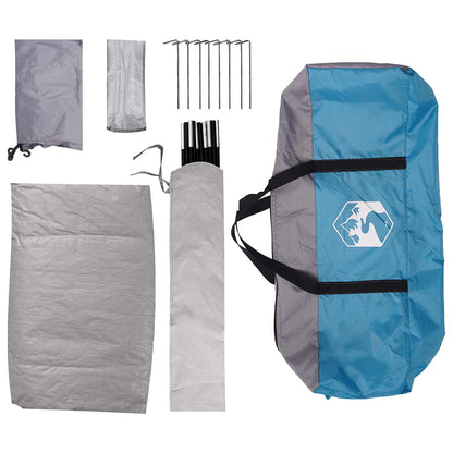 Camping Tent with Roof with Air Vent Blue 335 x 275 x 180 cm