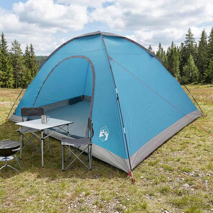 Camping Tent with Roof with Air Vent Blue 335 x 275 x 180 cm