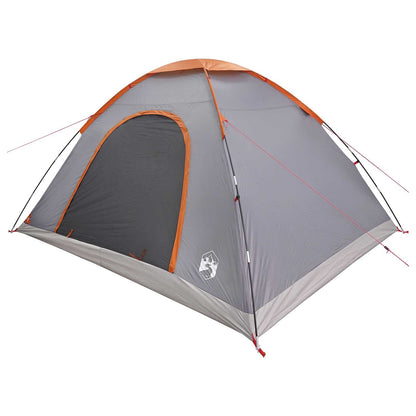 Camping Tent with Roof Grey and Orange 335 x 275 x 180 cm