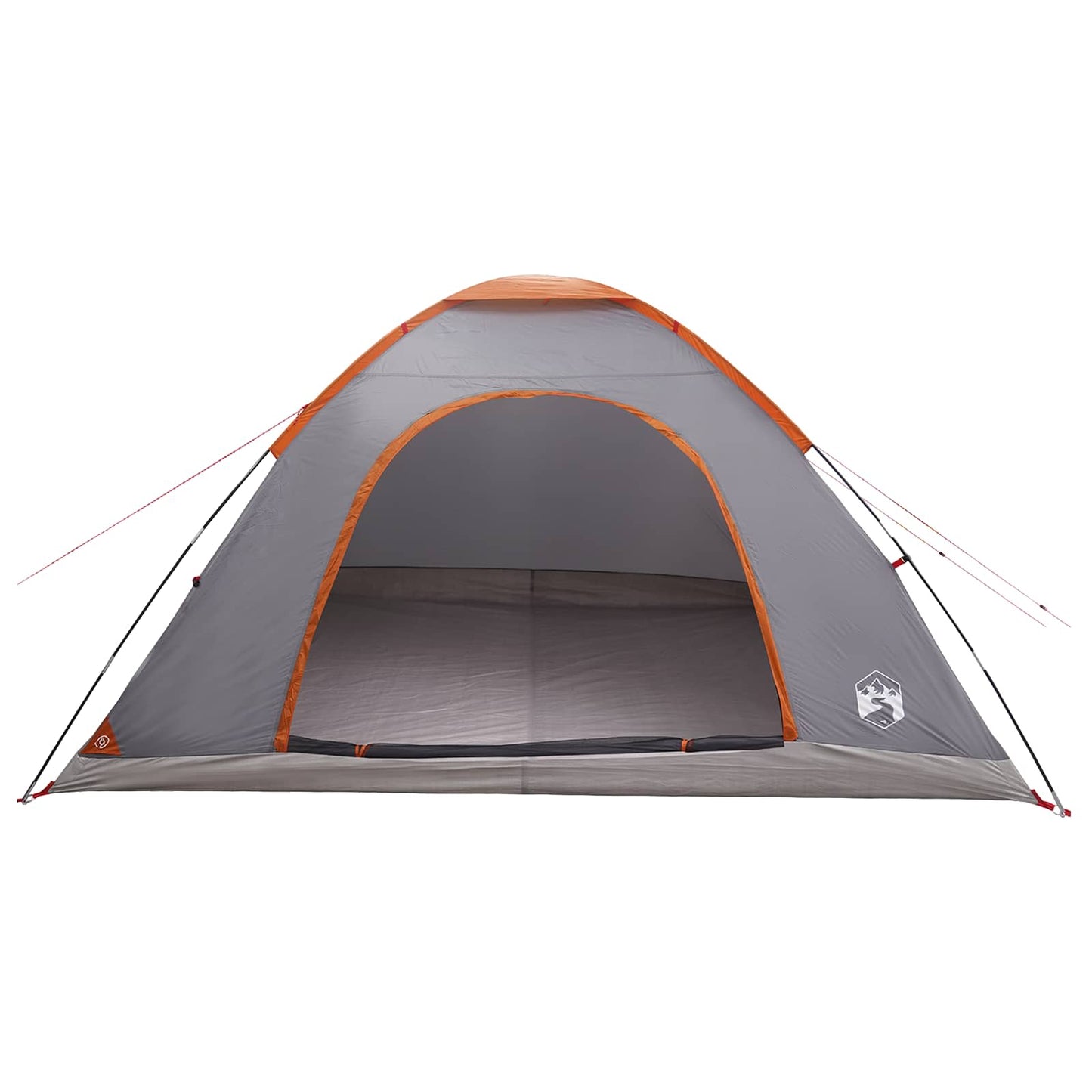 Camping Tent with Roof Grey and Orange 335 x 275 x 180 cm