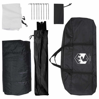 Camping Tent with Roof White Blackout 335 x 275 x 180 cm