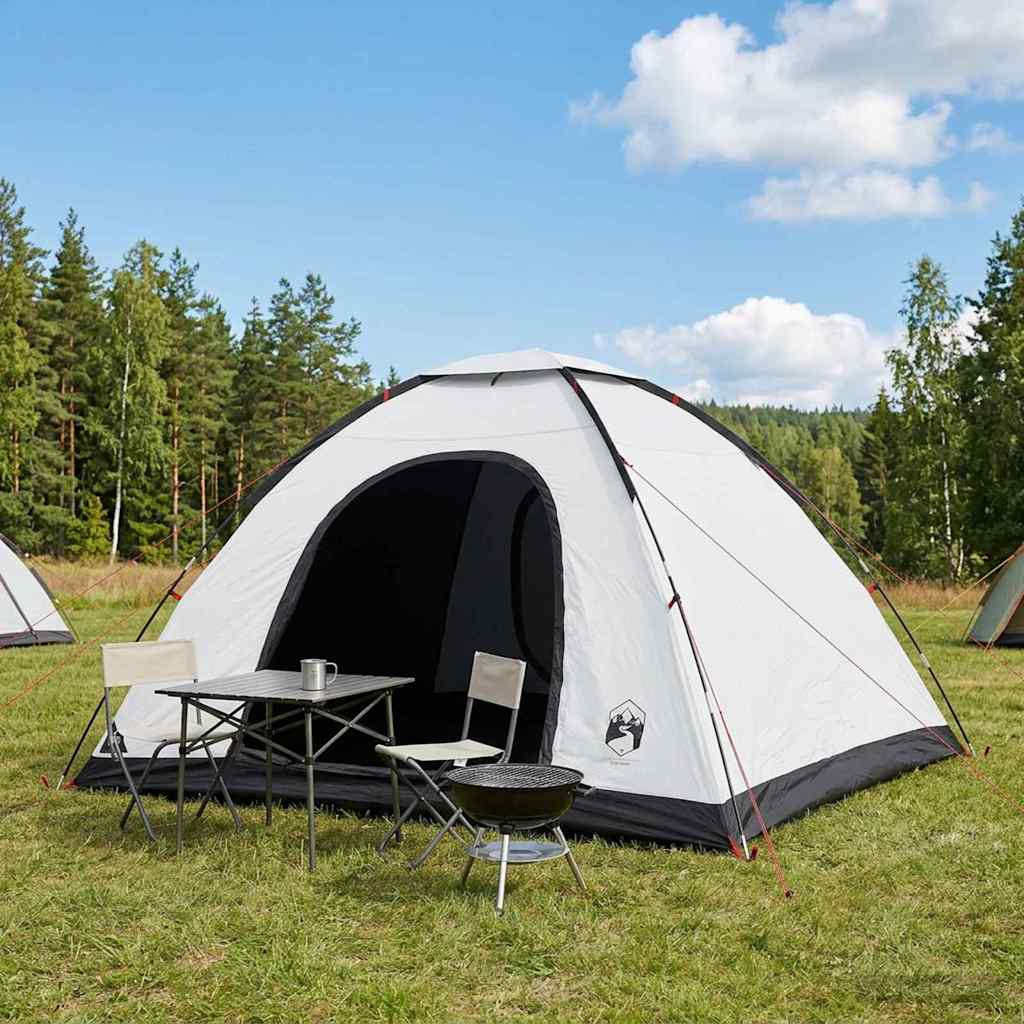 Camping Tent with Roof White Blackout 335 x 275 x 180 cm