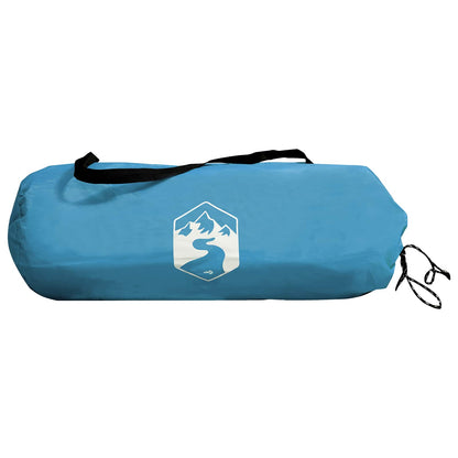 Camping Tent with Roof Blue 2-Person Polyester and Steel