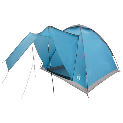 Camping Tent with Roof Blue 2-Person Polyester and Steel