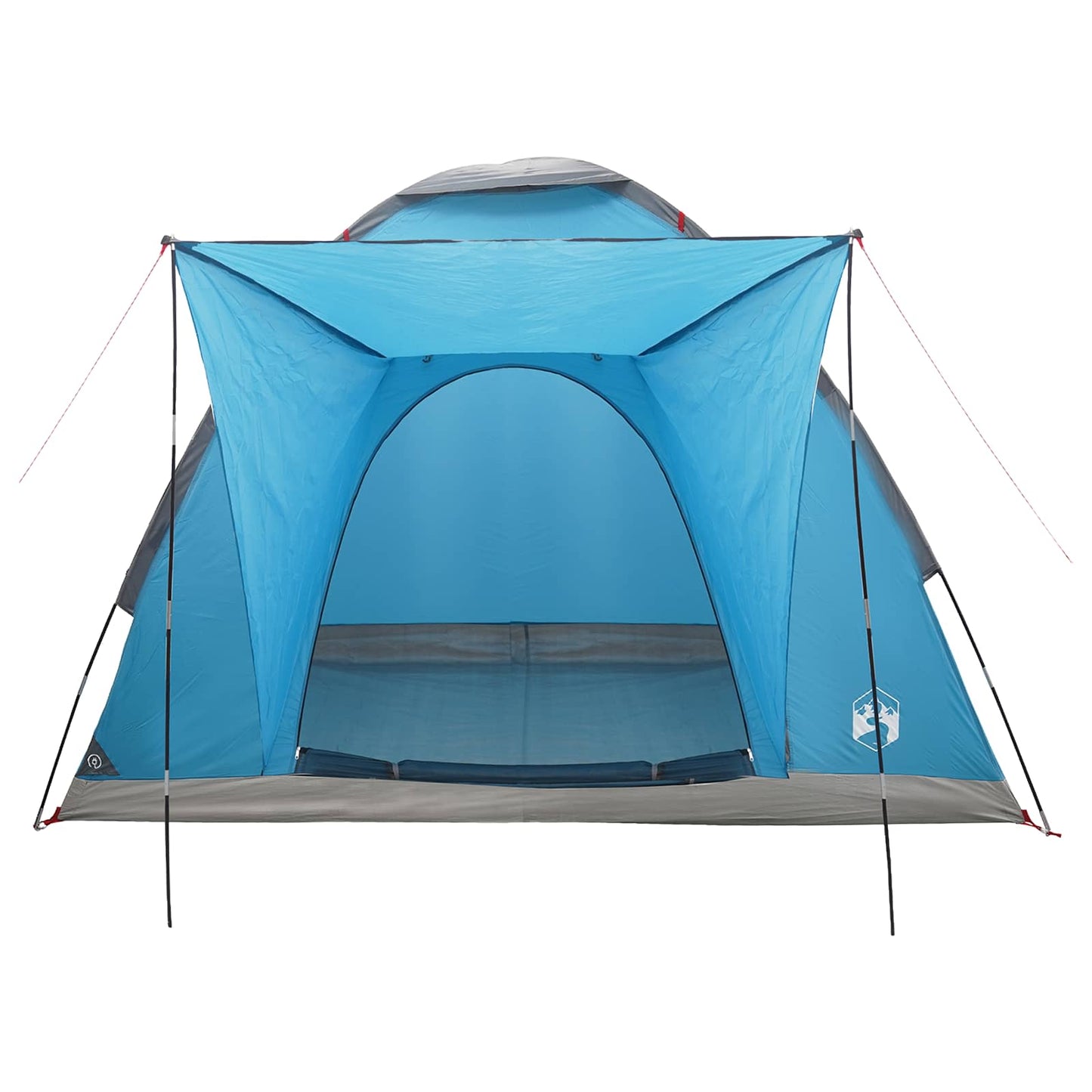 Camping Tent with Roof Blue 2-Person Polyester and Steel