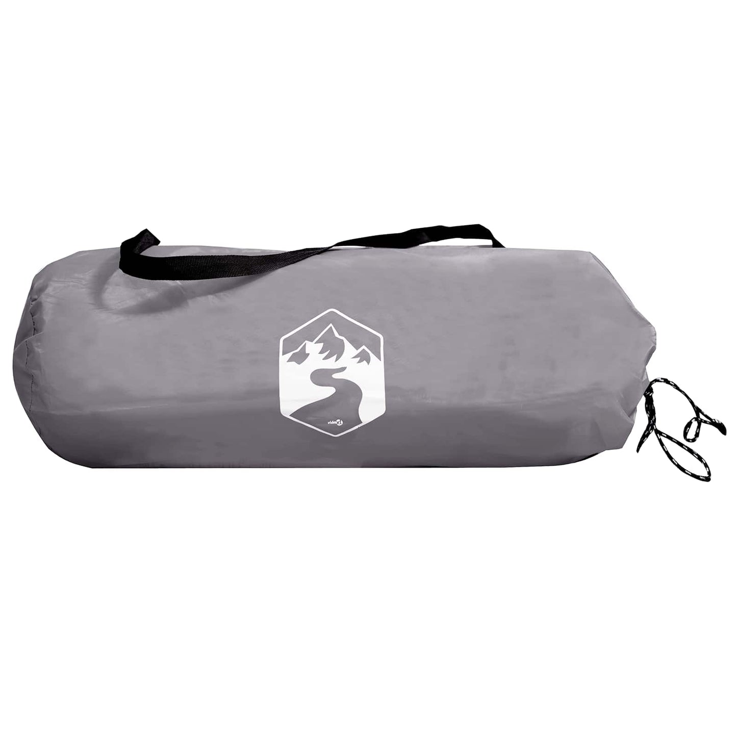 Camping Tent Grey and Orange 2-Person Polyester and Steel