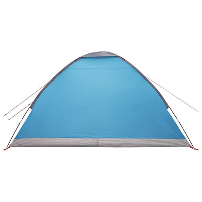 Camping Tent with Roof Blue 4-Person Polyester and Steel