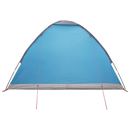 Camping Tent with Roof Blue 4-Person Polyester and Steel