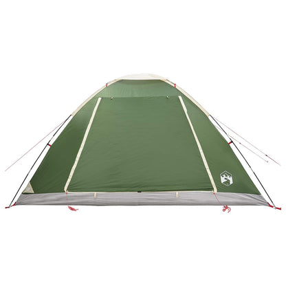 Camping Tent with Roof Green 6-Person Polyester and Steel