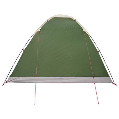 Camping Tent with Roof Green 6-Person Polyester and Steel