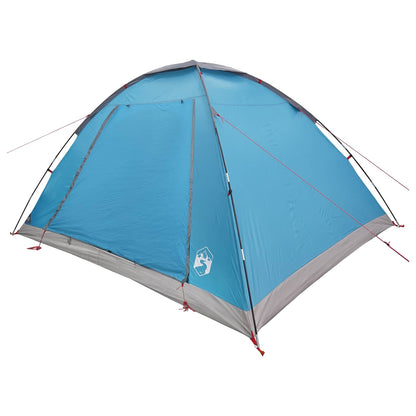 Camping Tent with Roof Blue 6-Person Polyester and Steel