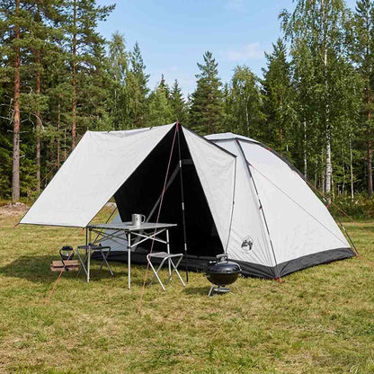 Camping Tent with Roof White Blackout 335 x 275 x 180 cm