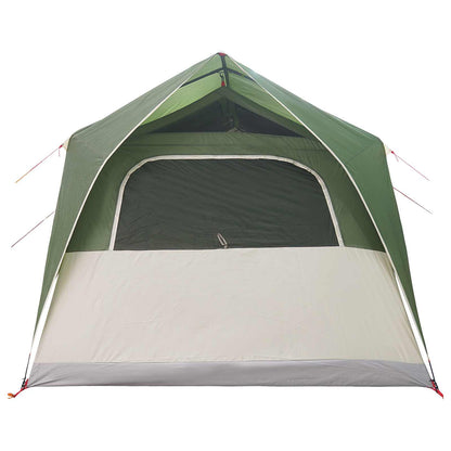 Tunnel Tent with Roof Green 10-Person Polyester and Steel