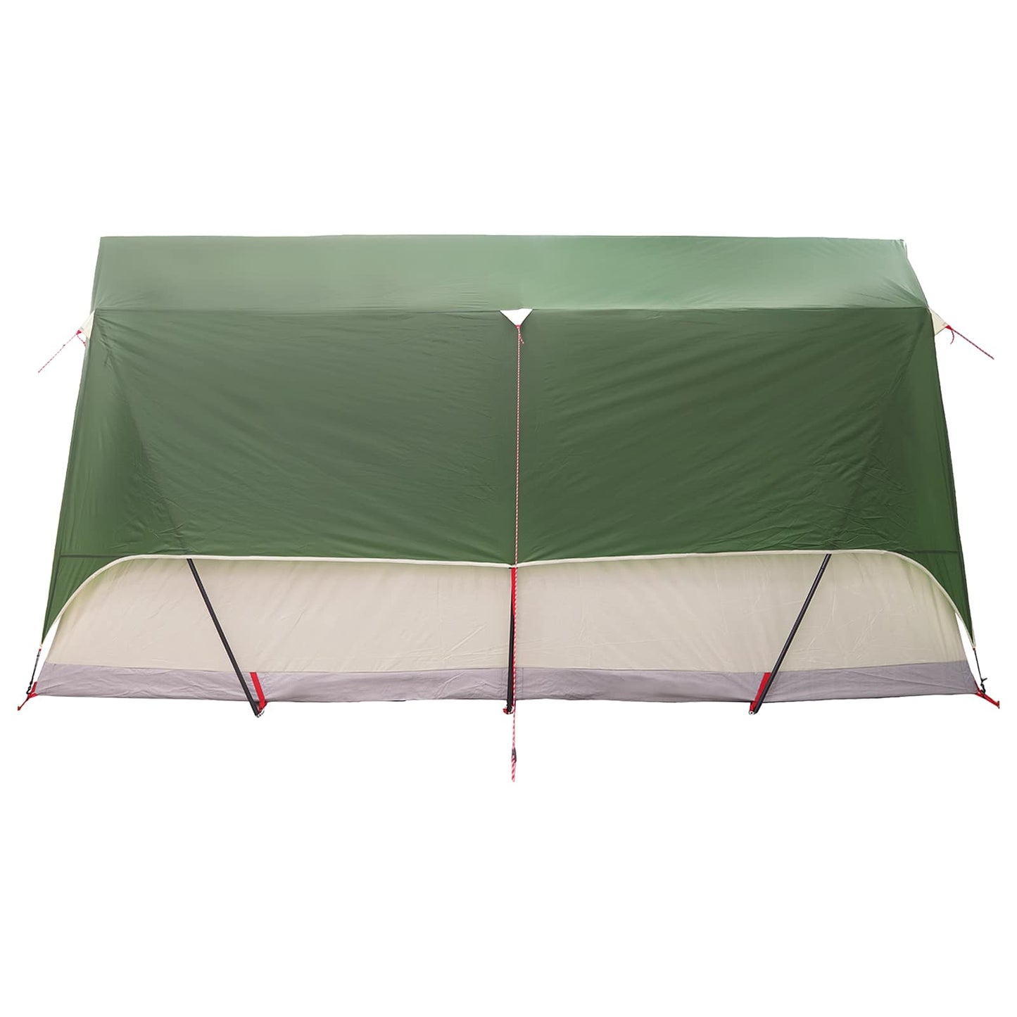 Tunnel Tent with Roof Green 10-Person Polyester and Steel