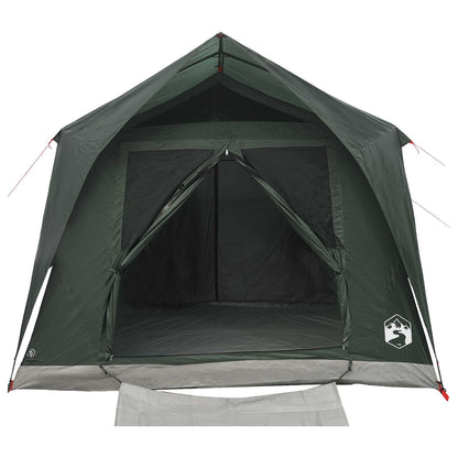 Tunnel Tent with Roof Army green 10-Person Polyester and Steel