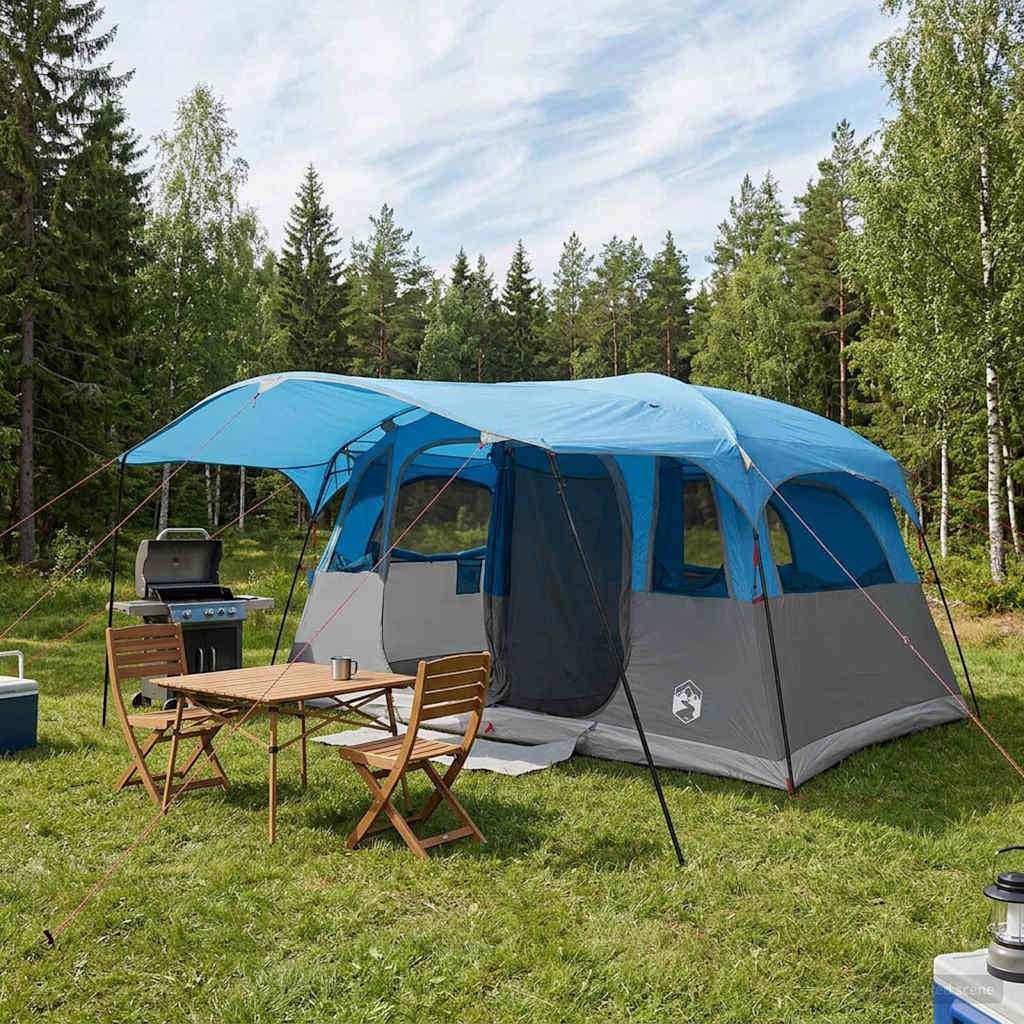 Tunnel Tent Blue 366 x 244 x 198 cm Polyester and Steel