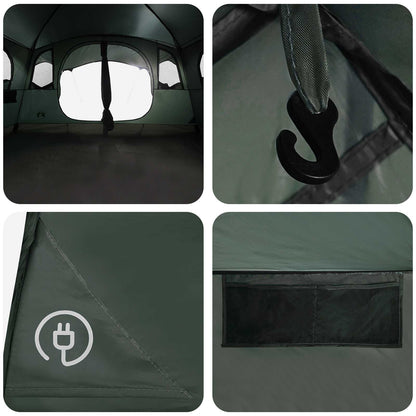 Tunnel Tent Army Green 366 x 244 x 198 cm Polyester and Steel